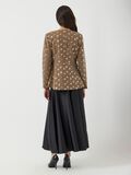 Product image thumbnail - YASSOLLER SEQUIN BLAZER, Taupe Gray | 2