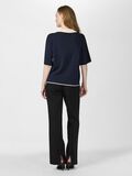 YAS YASMILLE GEBREIDE TOP, Navy Blazer, highres - 26034723_NavyBlazer_1170625_004.jpg