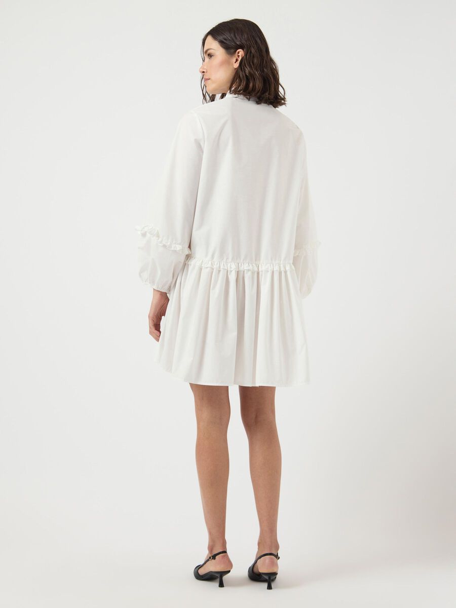 Carousel image - YASGIO MINI SHIRT DRESS, Star White | 2