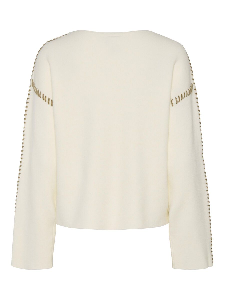 Carousel image - YASSTITCHA  KNITTED PULLOVER, Star White | 6