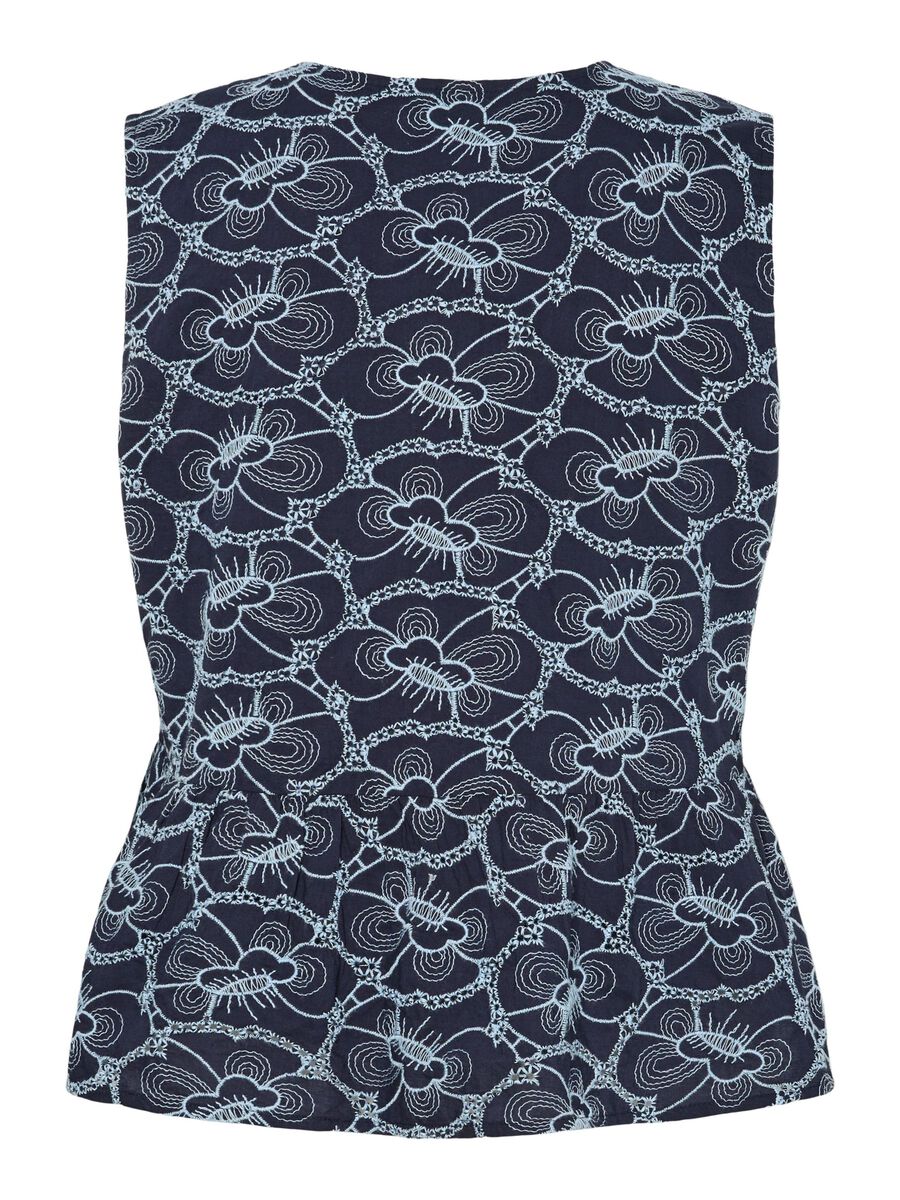 Carousel image - YASIREKA SLEEVELESS TOP, Blueberry | 6