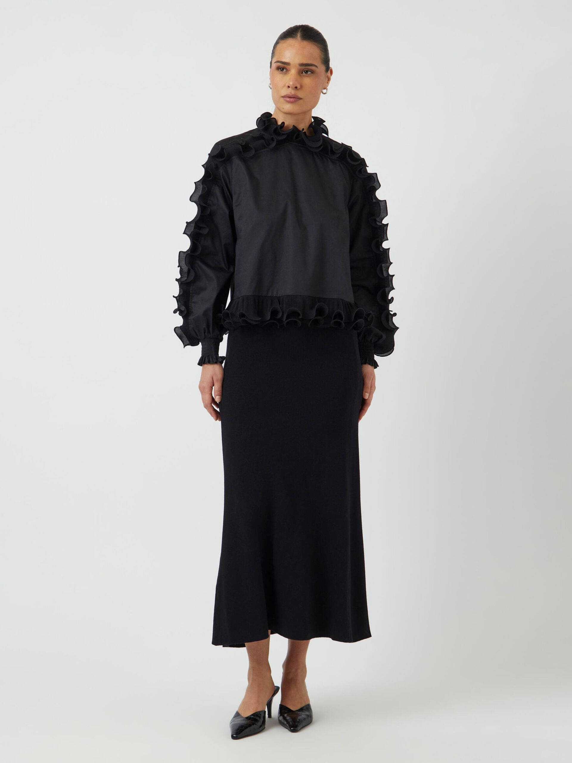 Carousel image - YASMIMA LONG SLEEVED TOP, Black | 4