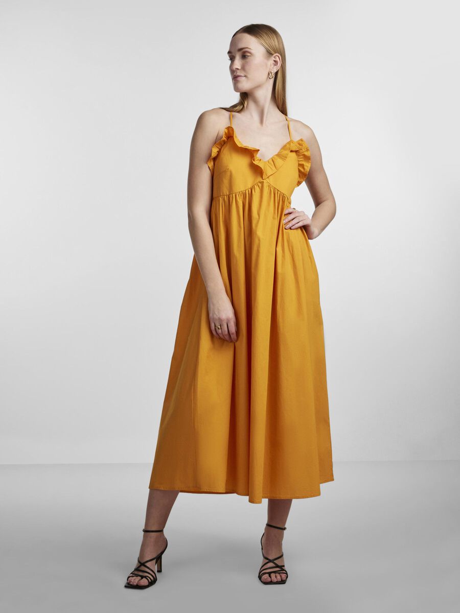 Y.A.S YASSANNA MIDI DRESS, Apricot, highres - 26031066_Apricot_003.jpg