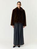 Product image thumbnail 4 YASKIMBERLY LS FUR JACKET, Chocolate Brown