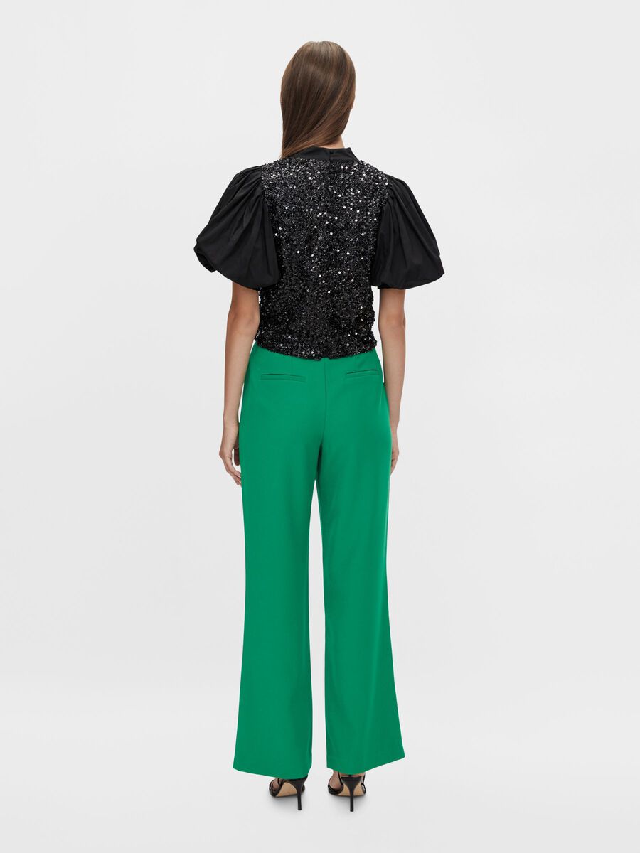 Carousel image - YASLELLO TOPP MED PUFFERMER, Black | 2