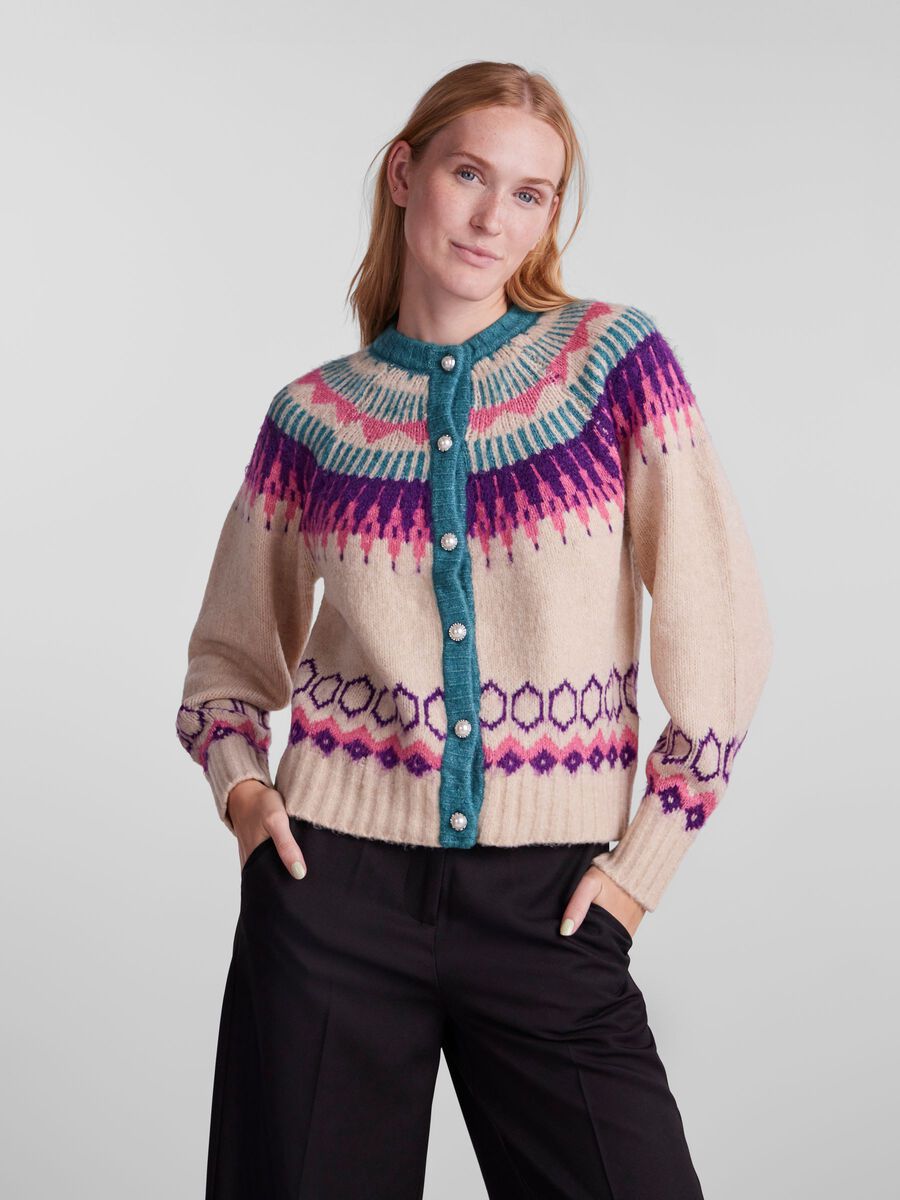 YAS YASILU KNITTED CARDIGAN, Birch, highres - 26029537_Birch_1008967_003.jpg