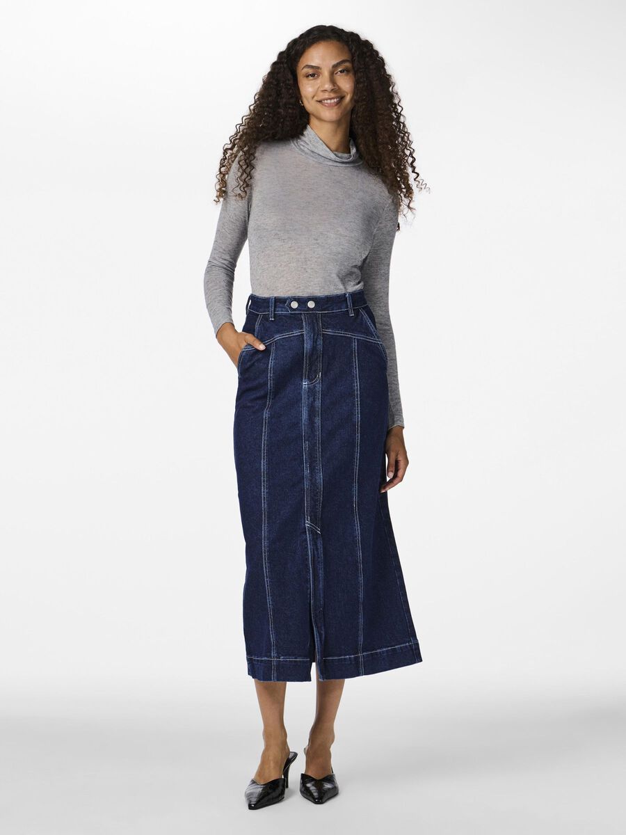YAS YASTELA GONNA DI JEANS, Dark Blue Denim, highres - 26034734_DarkBlueDenim_1126868_005.jpg