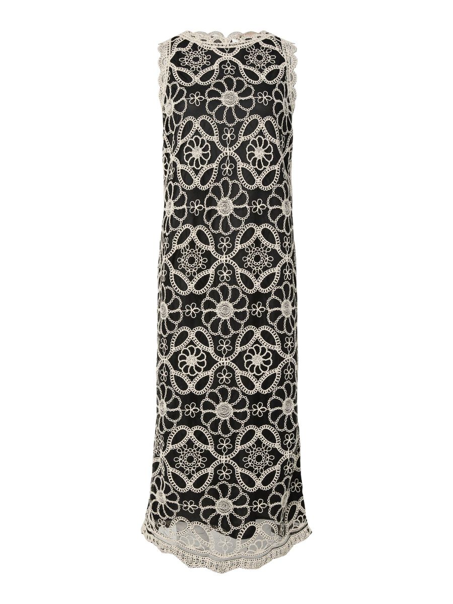 Product carousel image - YASCILIA CROCHET  MAXI DRESS, Black | 2