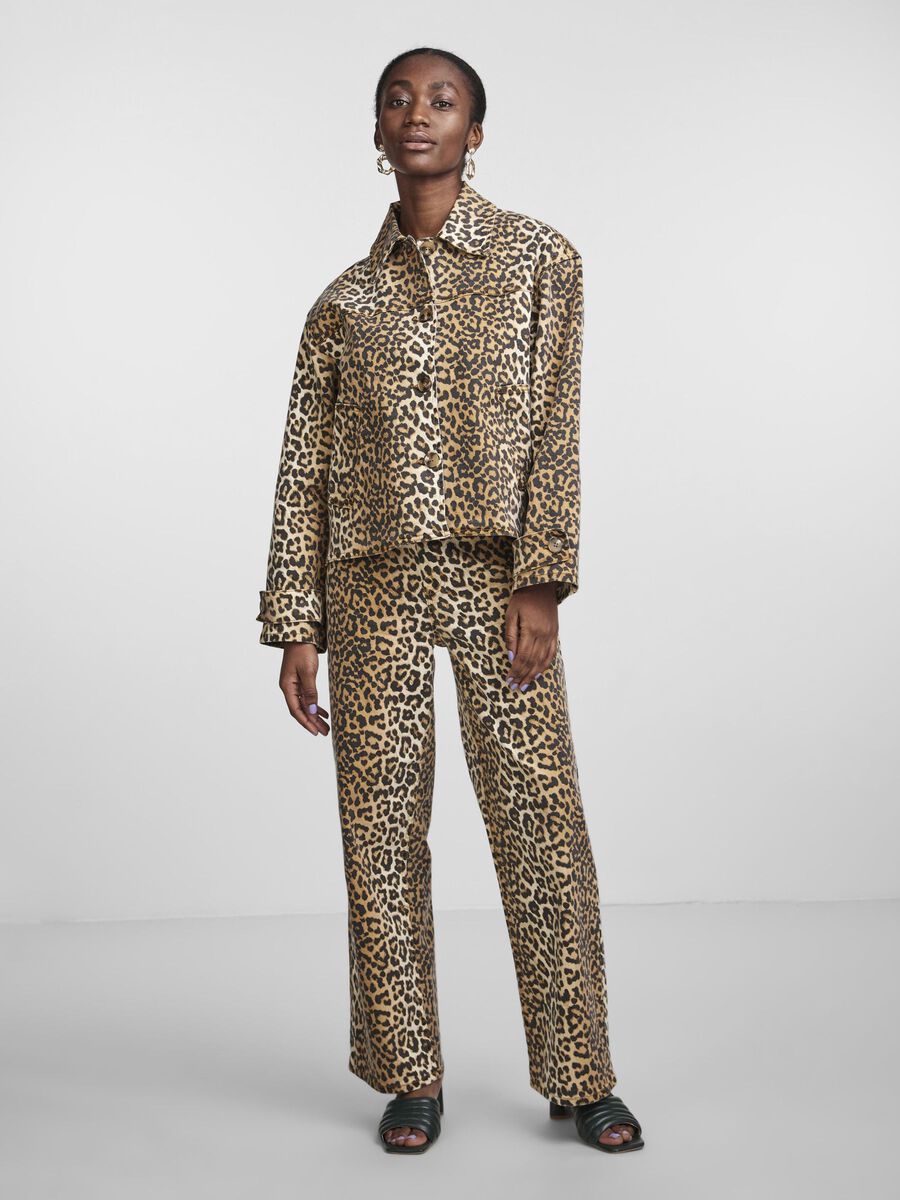 Carousel image - YASLEONORA LEOPARD PRINT DENIM JACKET, Nomad | 4