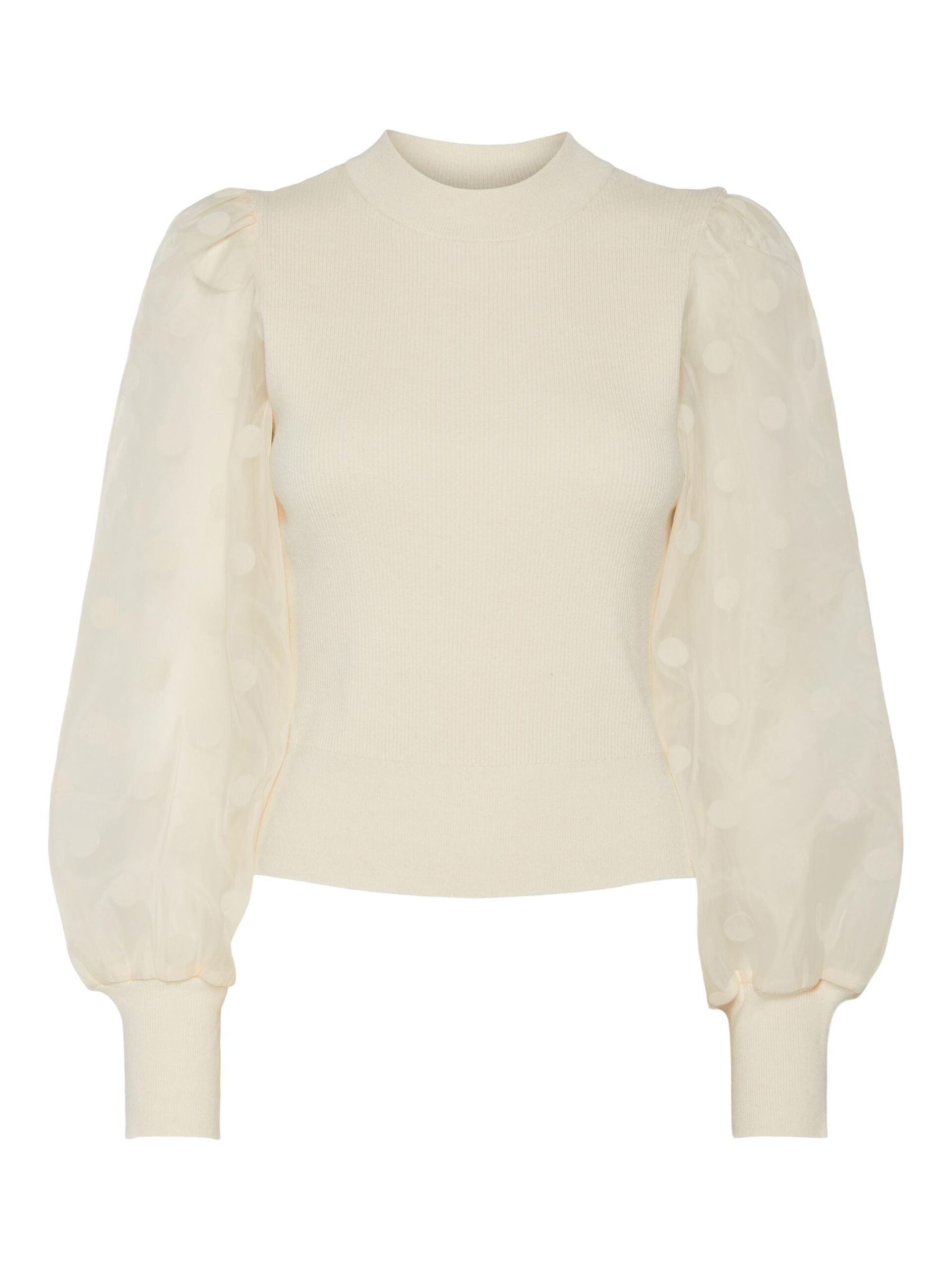Carousel image - YASDOTME BALLOON SLEEVE TOP, Birch | 5