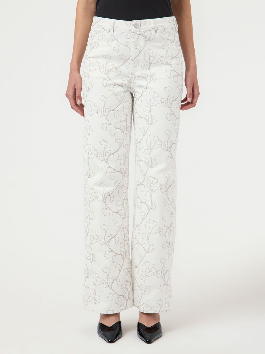 Product carousel image - YASBLUMA MW  STRAIGHT FIT JEANS, Star White | 1