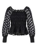 Product image thumbnail - YASOLA BALLOON SLEEVE TOP, Black | 5