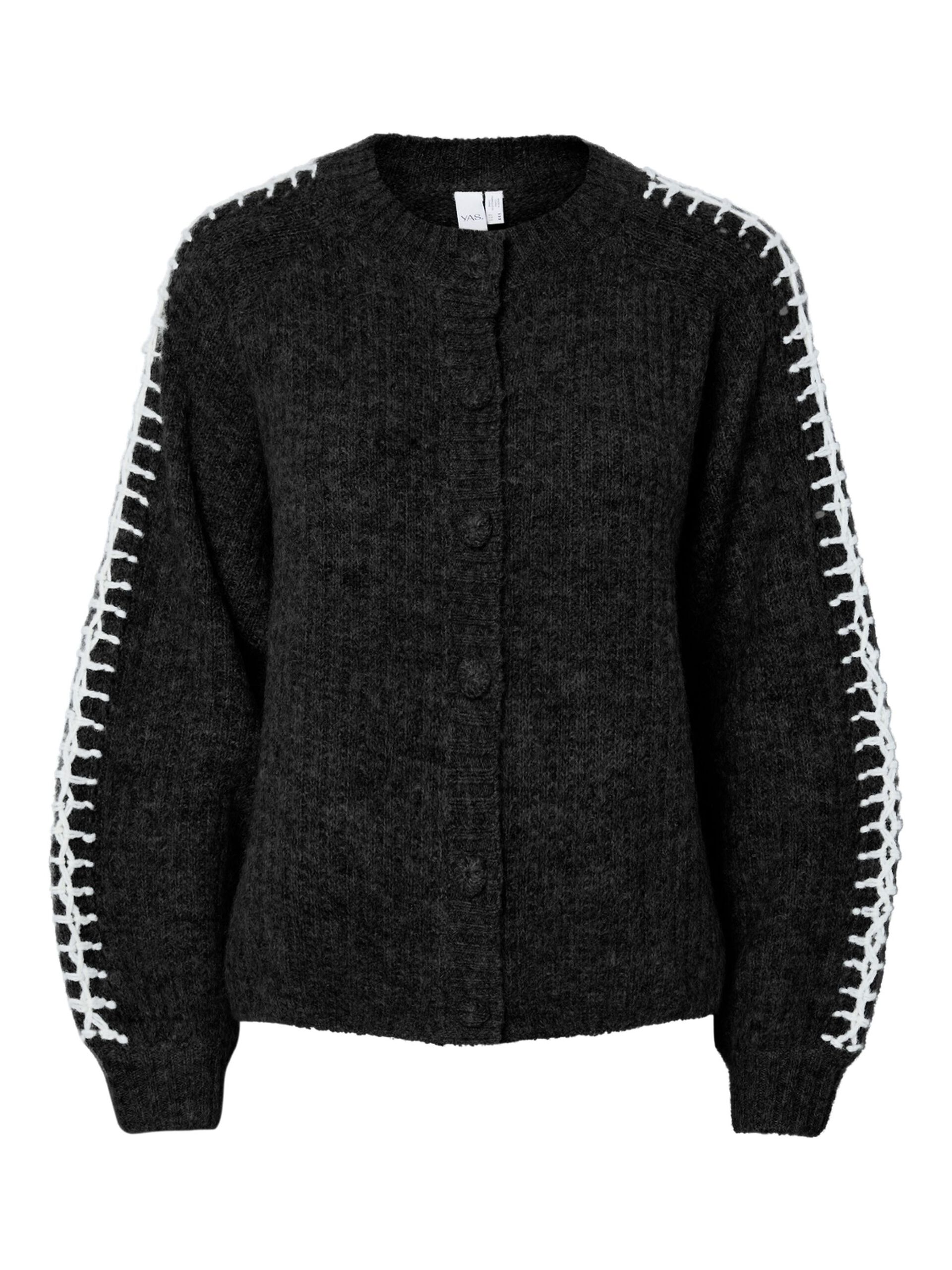 Carousel image - YASOLLY KNITTED CARDIGAN, Black | 5