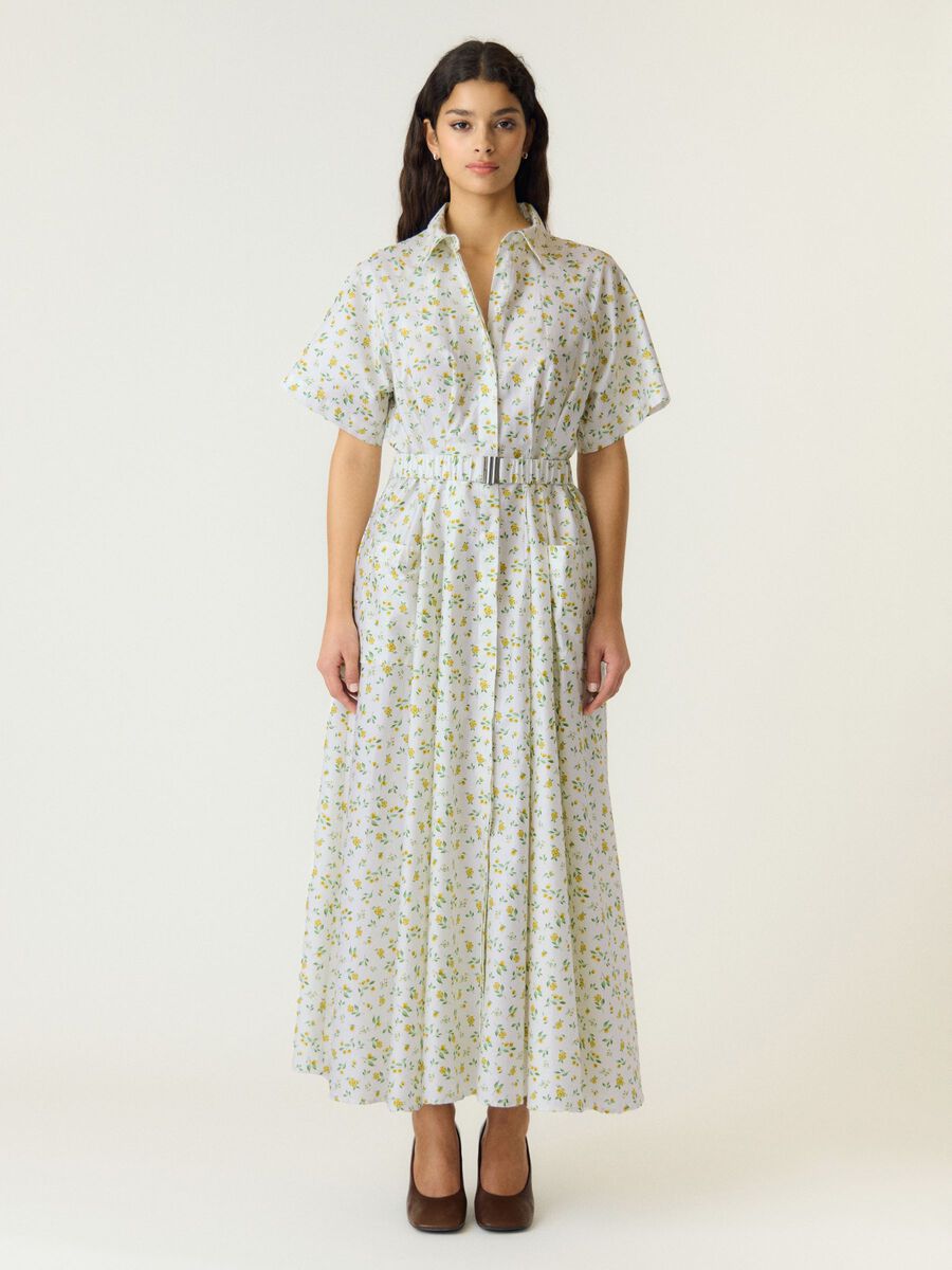 Product carousel image - YASSALSY MIDI DRESS, Star White | 1