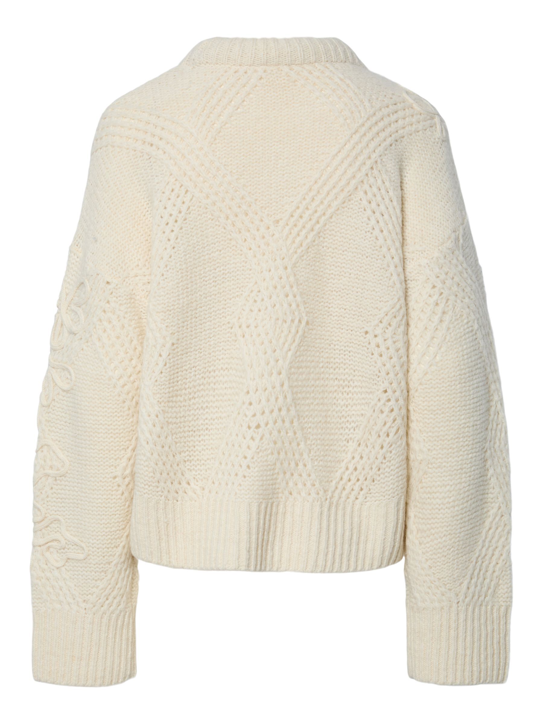 YASFLORO KNITTED PULLOVER | Grey | YAS® Poland