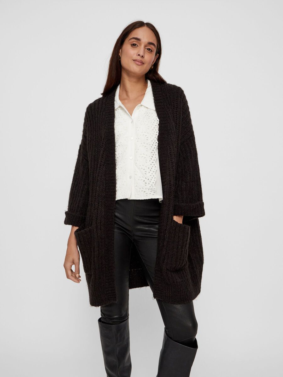 YAS OVERSIZED OPEN VEST, Black, highres - 26015111_Black_003.jpg