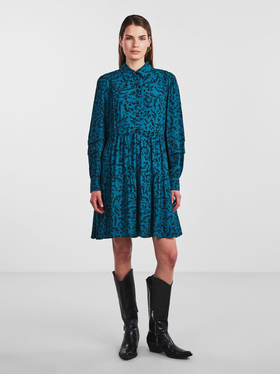 Blau Kleider | Große Auswahl an Kleidern in Blau online | Gemusterte Kleider