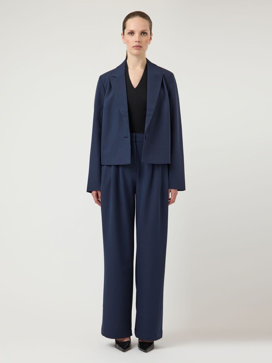 Carousel image - YASDAKOTA H&Oslash;JTALJEDE BUKSER, Navy Blazer | 4