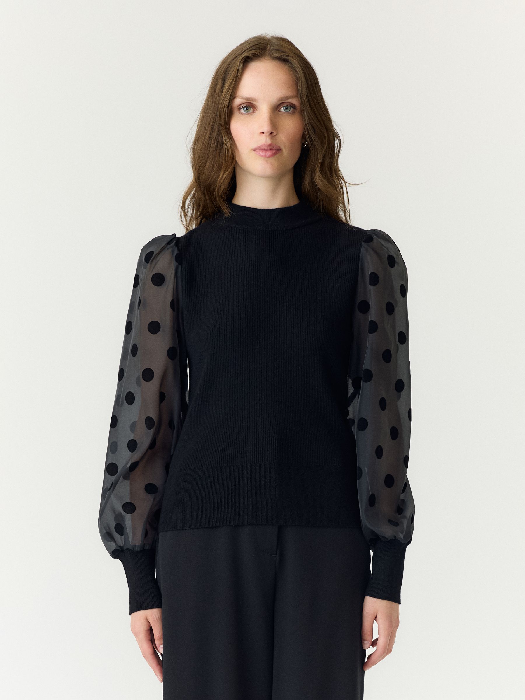 YASDOTME BALLOON SLEEVE BLOUSE | Black | YAS® Finland