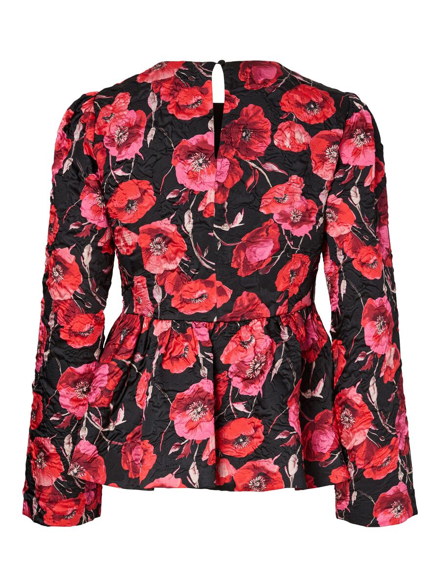 Carousel image - YASPOPPINA LANGERMET BLUSE, Black | 7