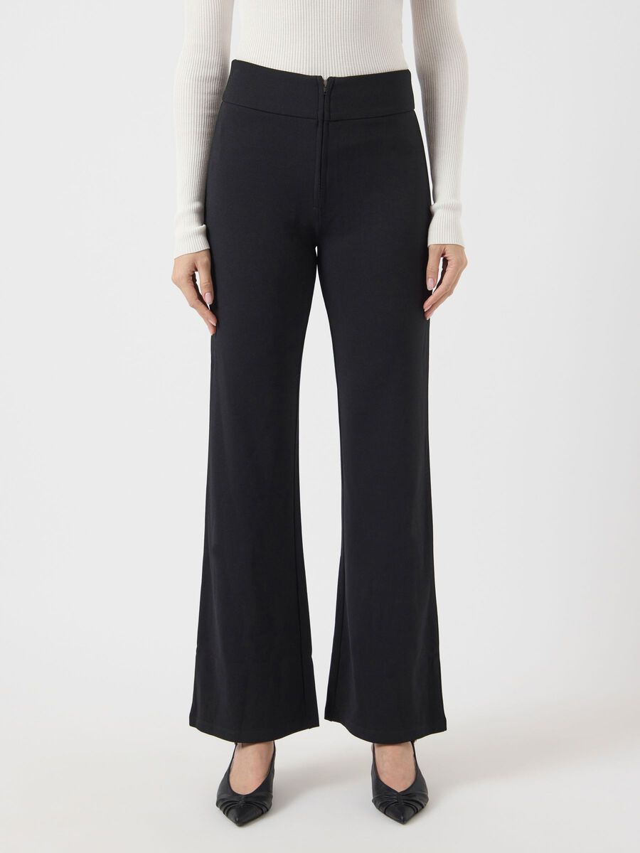 YAS YASVICTORIA HOSE MIT WEITEM BEIN, Black, highres - 26018060_Black_003.jpg