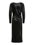 Product image thumbnail - YASTILLIA FLUWEEL MAXI-JURK, Black | 7