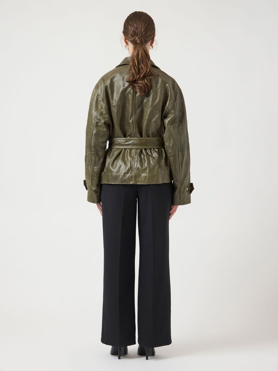 Carousel image - YASLIBBO LEATHER JACKET, Teak | 2