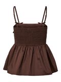 Product image thumbnail - YASMAGLY  STRAP TOP, Coffee Bean | 6