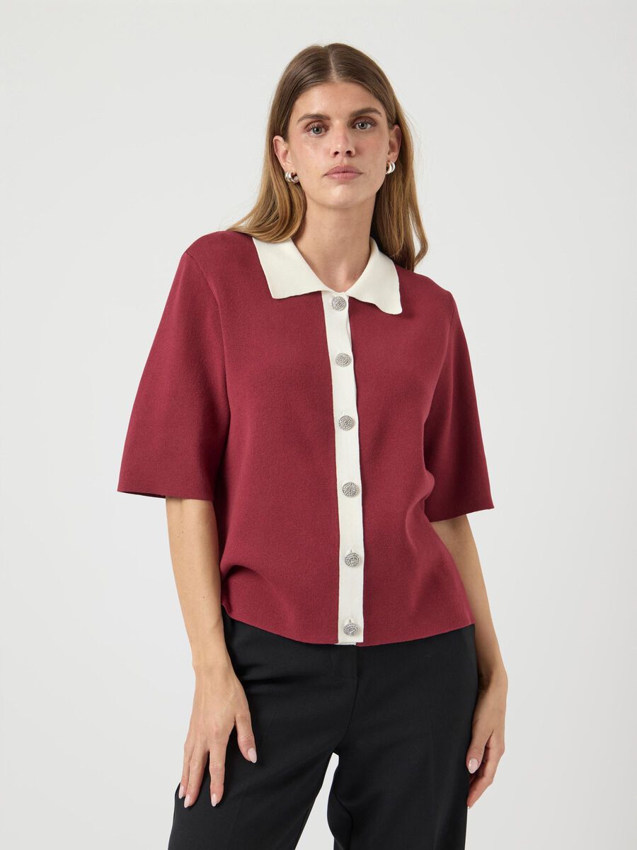 YAS YASLORO 4 GEBREID VEST, Tibetan Red, highres - 26037973_TibetanRed_1196097_003.jpg