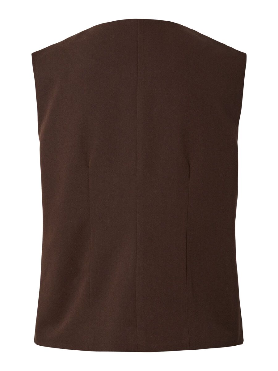 Carousel image 6 YASTORIL GILET TOP, Coffee Bean