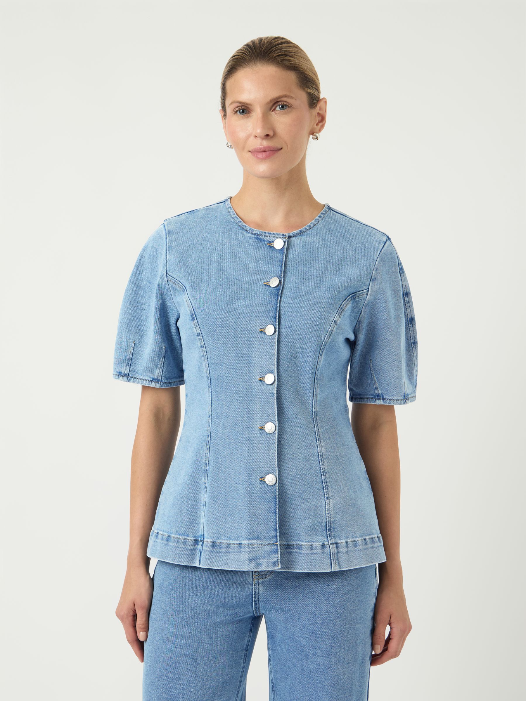 YASROSIE DENIM TOP | Blue | YAS® Poland