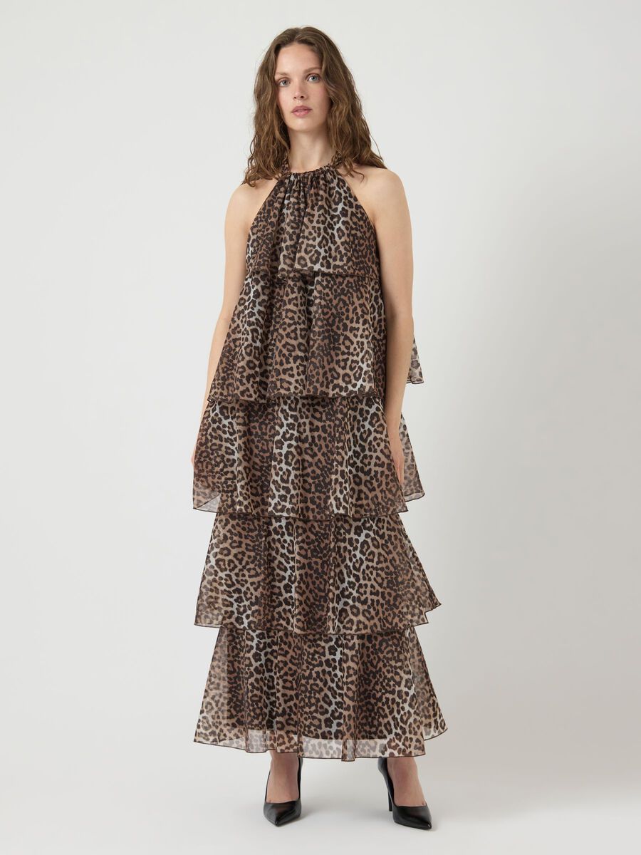 Product carousel image - YASELOISE HALTER MAXI JURK, Birch | 1