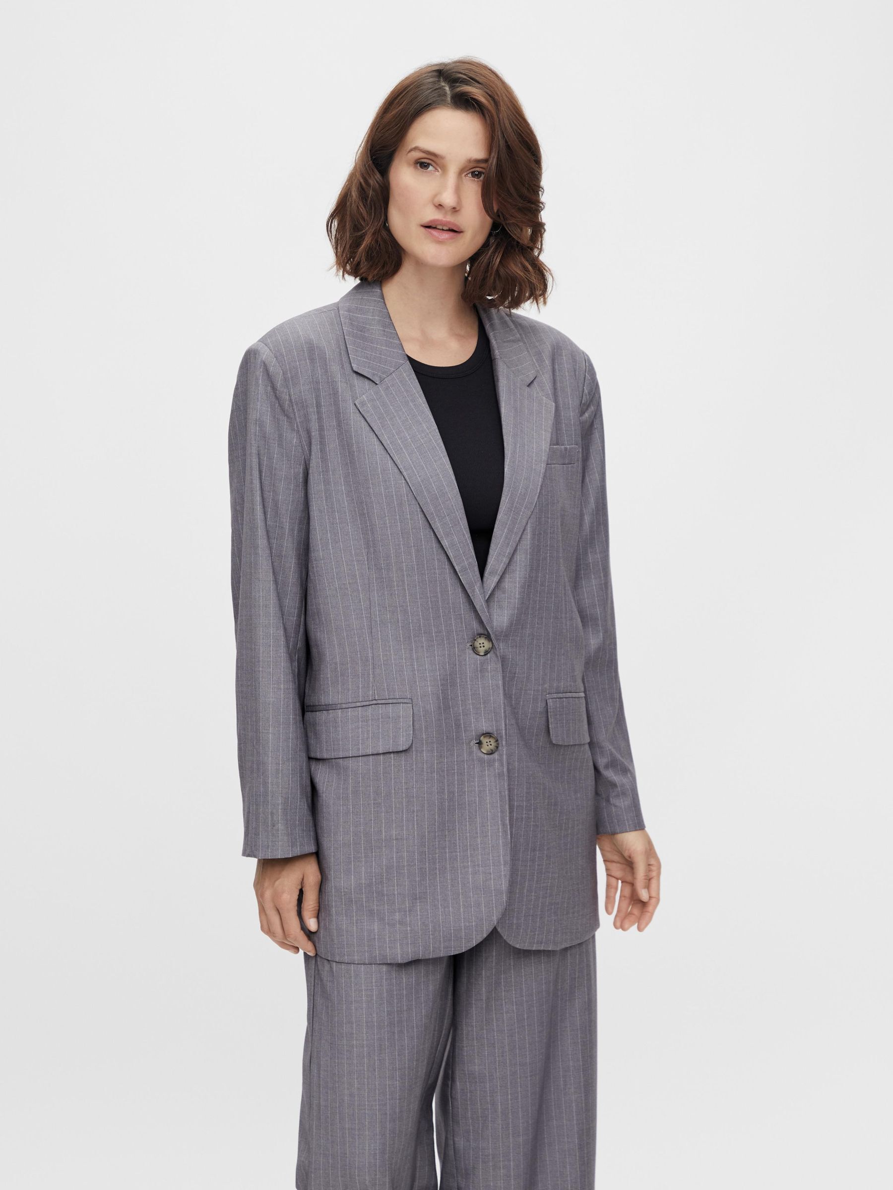 oversized check blazer