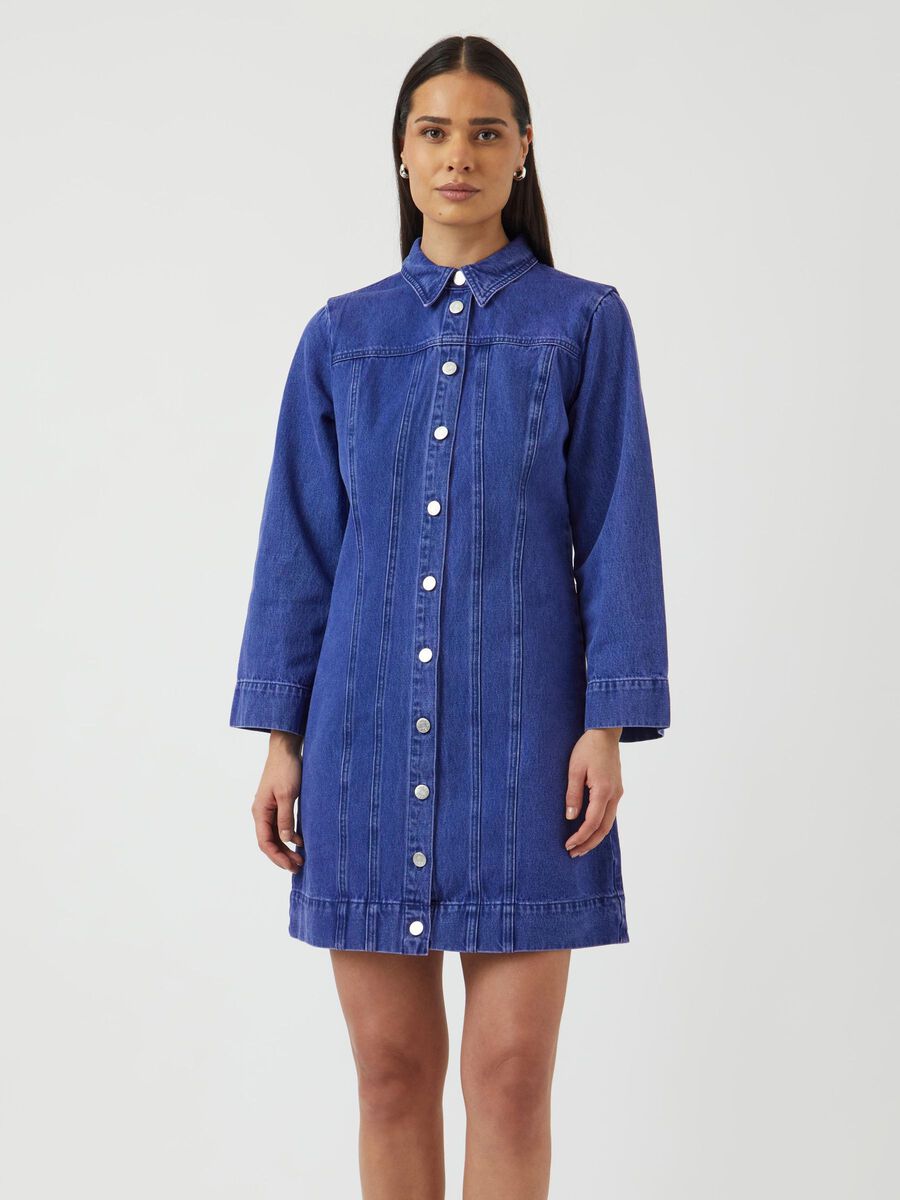 YAS YASVIOLETTA 7/8 JEANSKLEID, Skipper Blue, highres - 26038318_SkipperBlue_003.jpg