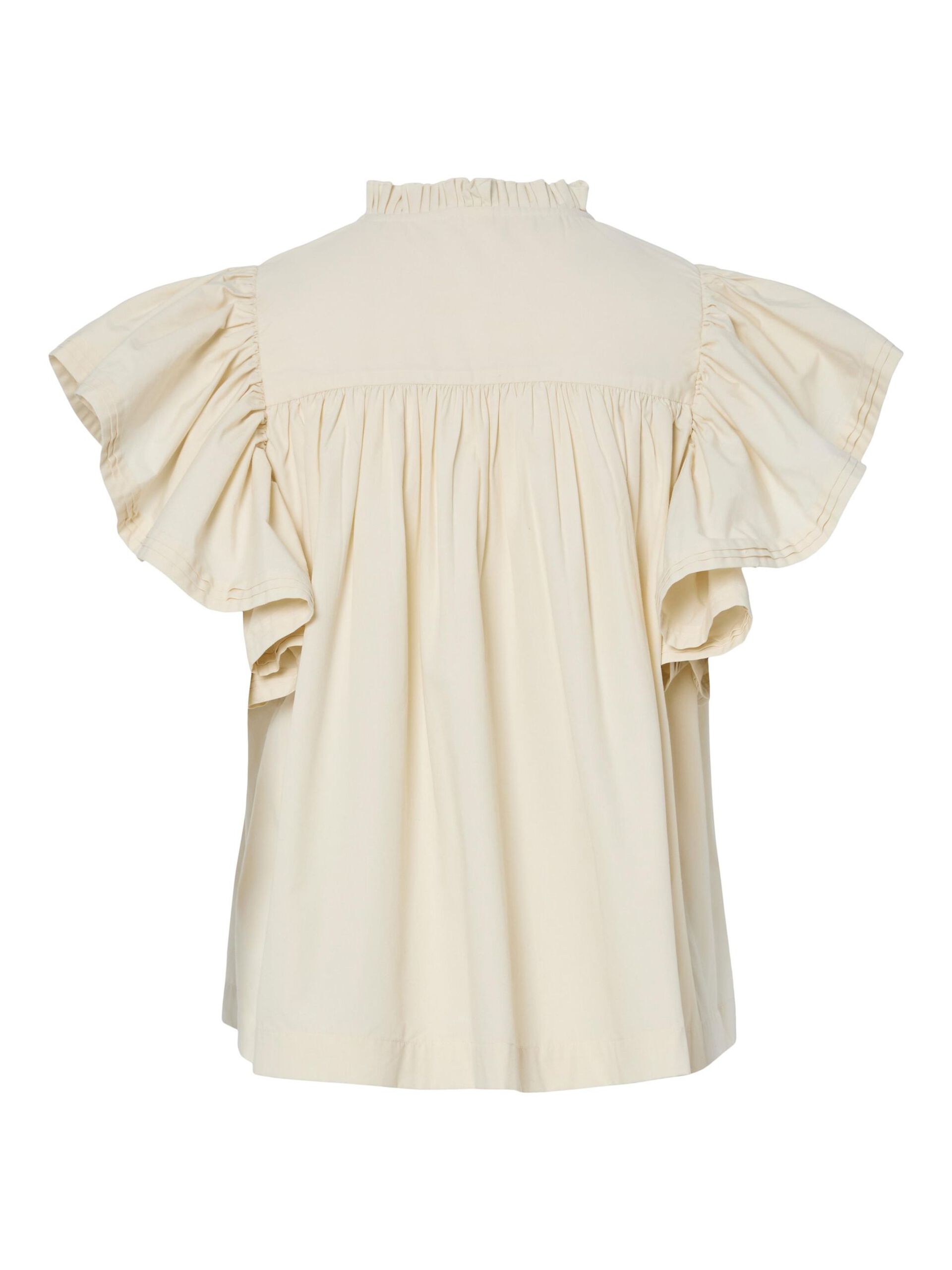 Carousel image - YASLUERA BLUSE MIT KURZEN ÄRMELN, Birch | 6