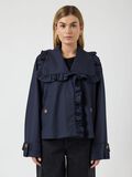 Product image thumbnail - YASELSANA SHORT TRENCHCOAT, Navy Blazer | 1