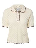Product image thumbnail - YASLINGO  KNITTED POLO SHIRT, Pristine | 5