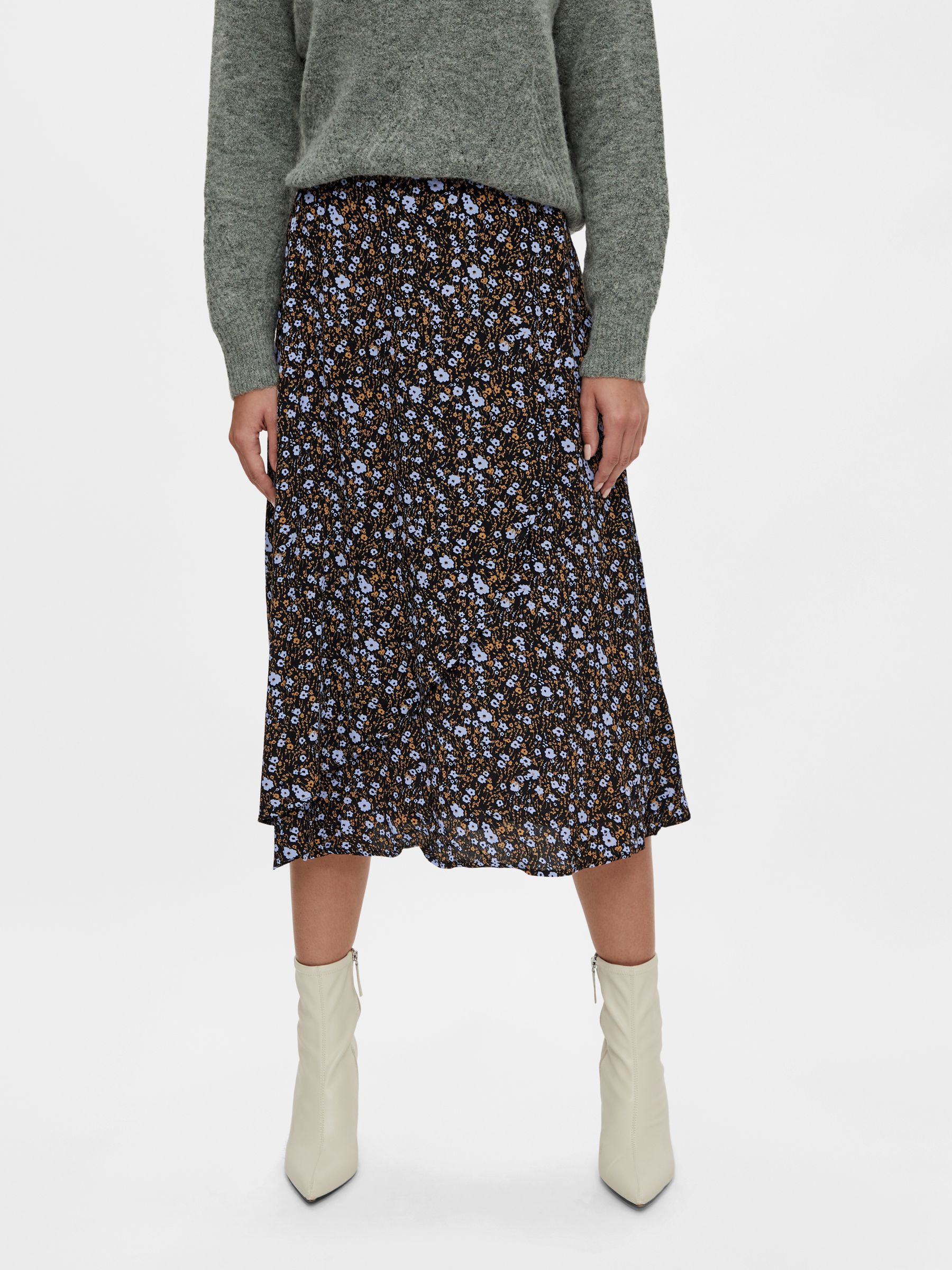Y.a.s floral midi skirt outlet