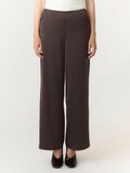 Product image thumbnail 1 YASPELLA HW  WIDE-LEG TROUSERS, Chocolate Brown