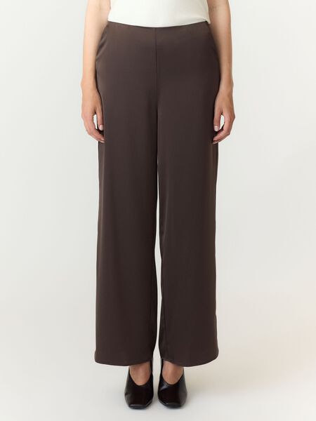 YAS YASPELLA HW  WIDE-LEG TROUSERS, Chocolate Brown, highres - 26041054_ChocolateBrown_003.jpg