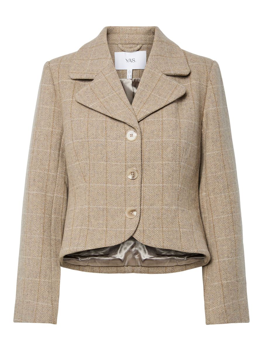 YAS YASTHELA WOOL BLEND SHORT JACKET, Taupe Gray, highres - 26039343_TaupeGray_1235510_001.jpg