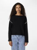 YAS YASSTITCHA  KNITTED PULLOVER, Black, highres - 26032495_Black_003.jpg