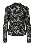 Product image thumbnail - YASLACEY LACE LONG SLEEVED TOP, Black | 5