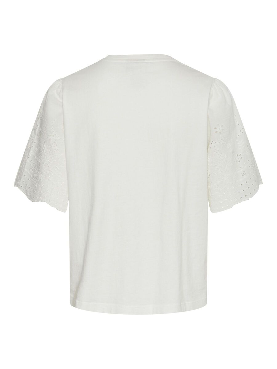 Carousel image - YASLEX BRODERIE ANGLAIS T-SHIRT, Star White | 6