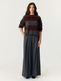 thumbnail Yastilde ls striped  knitted pullover, colour: dark grey melange, front full