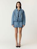 Product image thumbnail - YASCLIO STUD  DENIM JACKET, Medium Blue Denim | 1