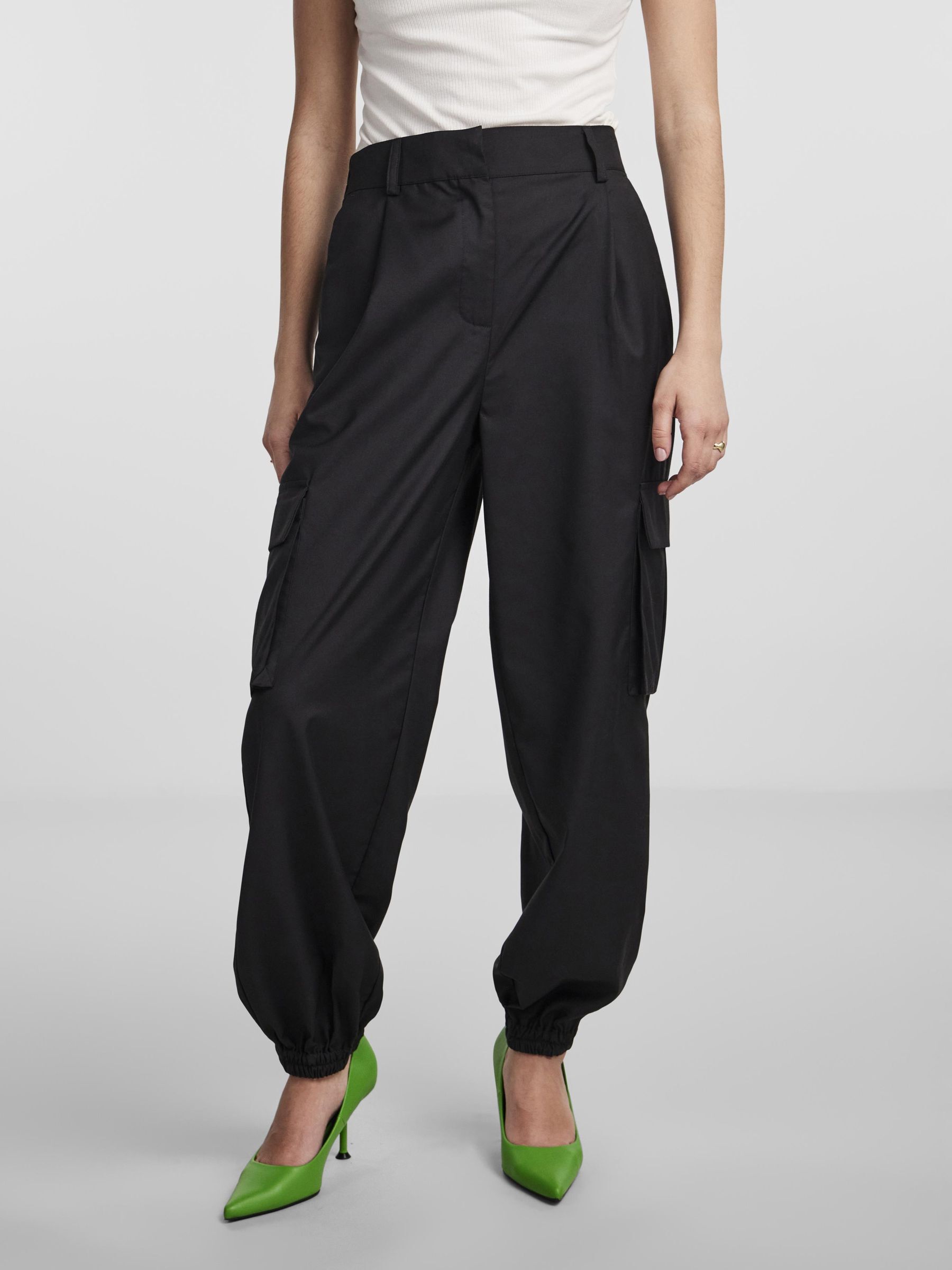 YASPENNI CARGO TROUSERS Black YAS Ireland