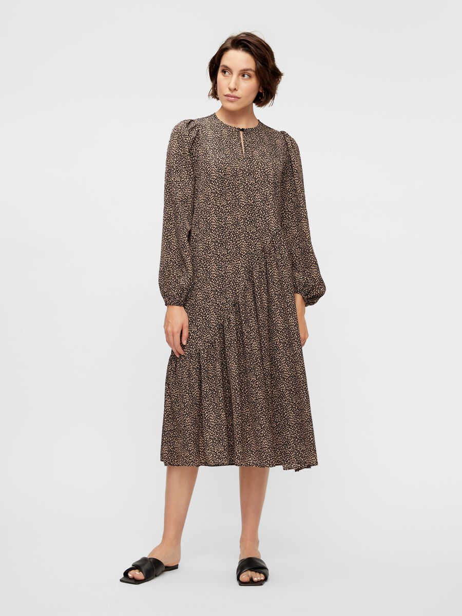 YASELENA MIDI JURK, Black, highres