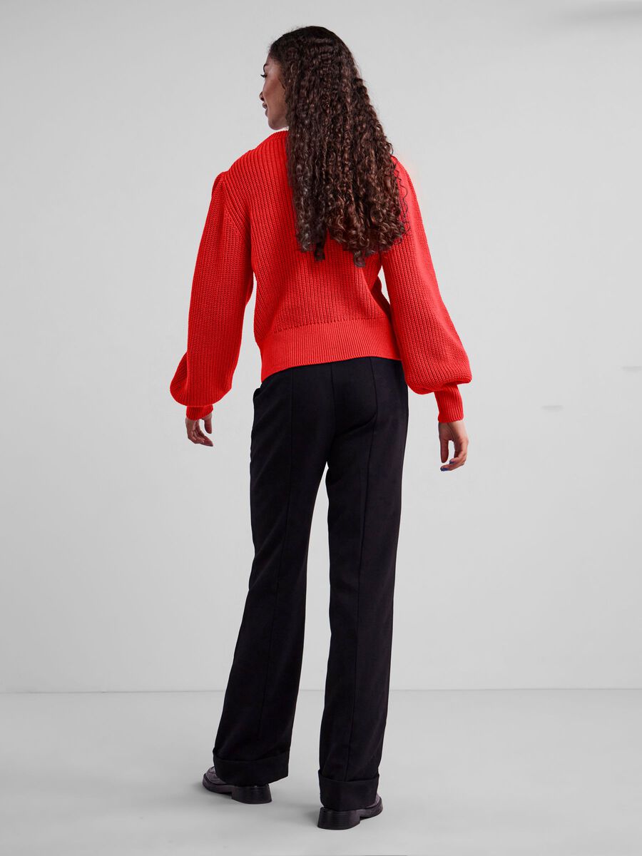 Y.A.S YASMOTELLA KNITTED PULLOVER, Fiery Red, highres - 26028288_FieryRed_004.jpg