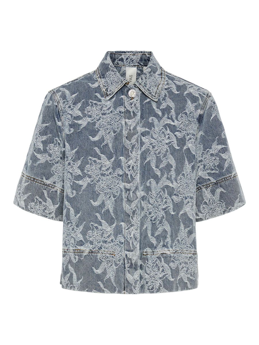 YAS YASFLAMERA DENIM SHIRT, Light Blue, highres - 26036738_LightBlue_001.jpg